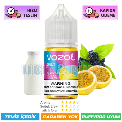 Vozol Likit Blackberry Passion Fruit Milk