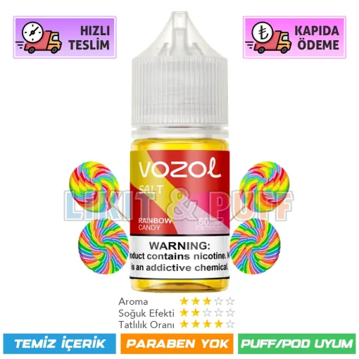 Vozol Likit Rainbow Candy