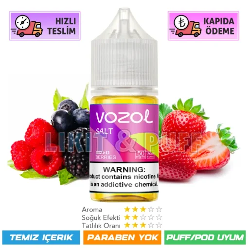 Vozol Likit Mixed Berries