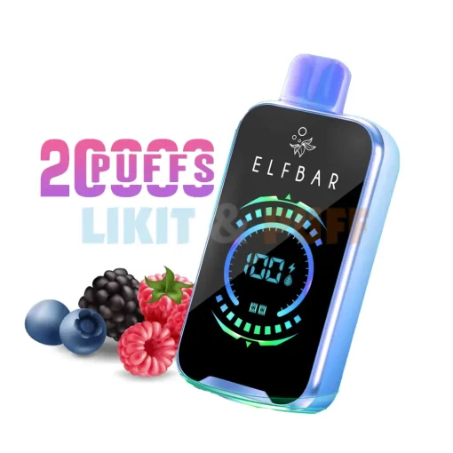 Elf Bar 20000 Puff Raya D2 Blueberry Raspberry