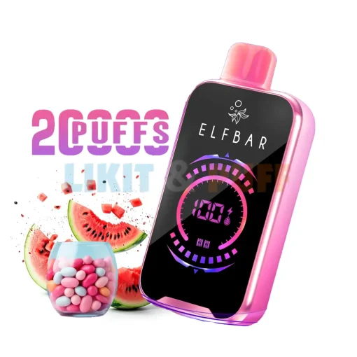 Elf Bar 20000 Puff Raya D2 Watermelon Bubble Gum