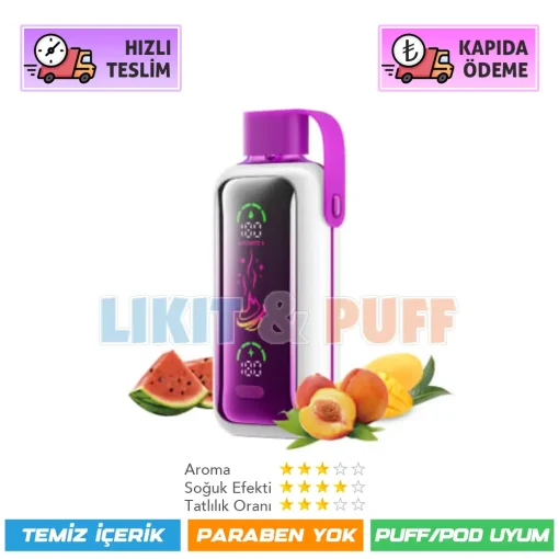 Vozol Star 20000 Puff Peach Mango Watermelon